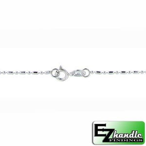 Sterling Silver 1.5mm Width / Length, 20 Inch Regular Round Ball Chain with 6.0mm Width / Length by 1.4mm. Quantity Per Pack: 1 Piece.