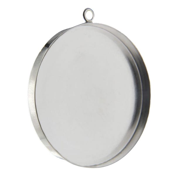 Sterling Silver Round Bezel Setting with Ring - 30 mm Priced per piece.