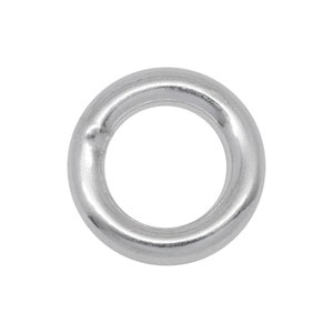 Sterling Silver 18.0 Gauge, 6.0mm Width / Length / Height, Smooth Close Jump Ring. Quantity Per Pack: 50 Pieces.