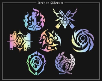 HSR Path Decal - Holographic Silver || Honkai Star Rail Vinyl Sticker