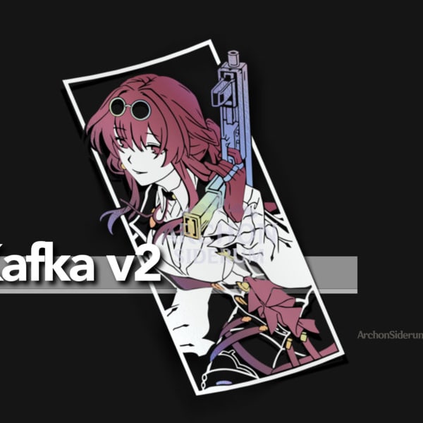 Kafka Decal || Honkai Star Rail 8" Sticker