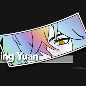 Jing Yuan Decal || Honkai Star Rail 8&quot;  Sticker