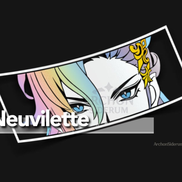 Neuvillette Decal || Genshin Impact 8"  Sticker