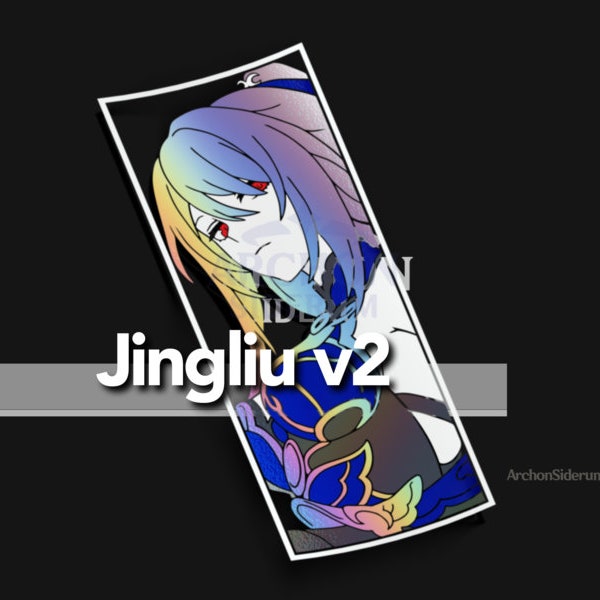 Jingliu Decal || Honkai Star Rail 8"  Sticker