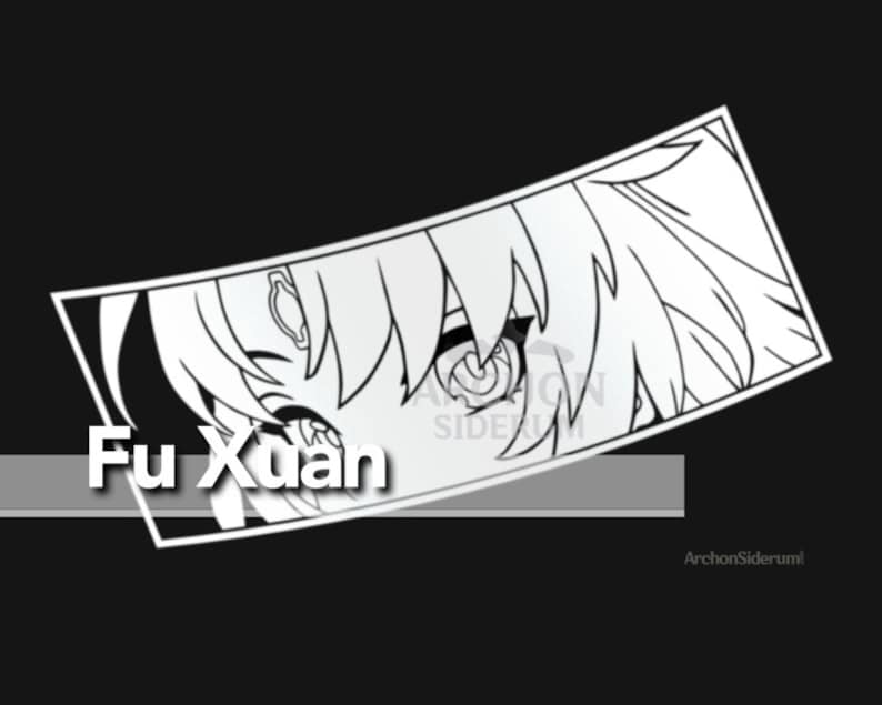 Fu Xuan Card Sticker Fu Xuan Decal || Honkai Star Rail 8
