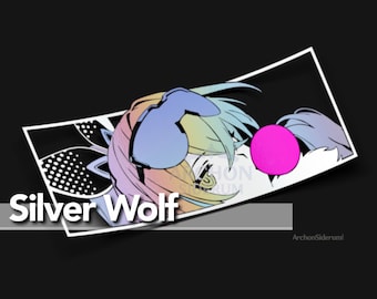 Silver Wolf Decal || Honkai Star Rail 8&quot; Sticker