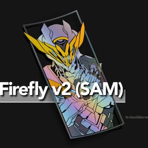 Firefly / SAM Decal || Honkai Star Rail 8&quot;  Sticker