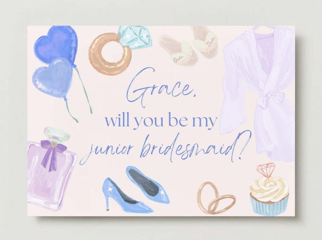 Junior Bridesmaid Proposal Template - Etsy