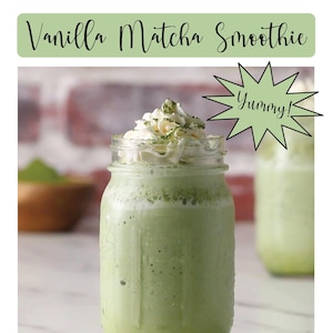 Vanilla Matcha Smoothie Recipe!