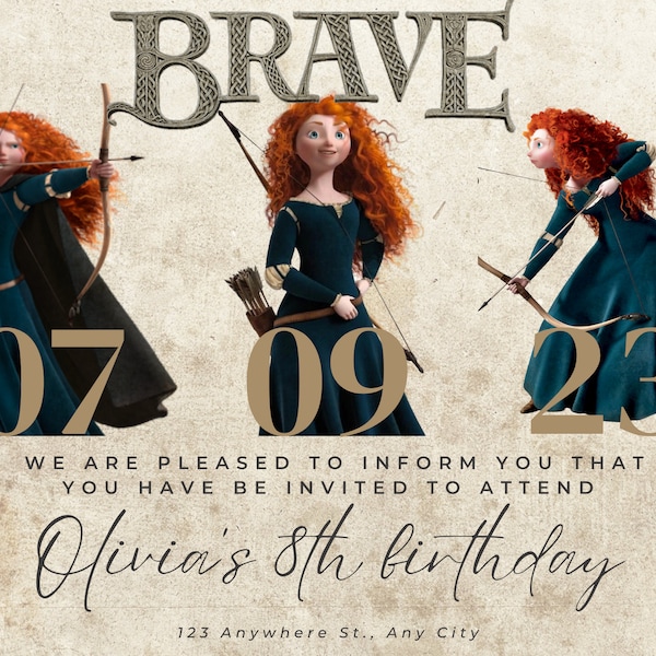 Brave Invitation - Etsy