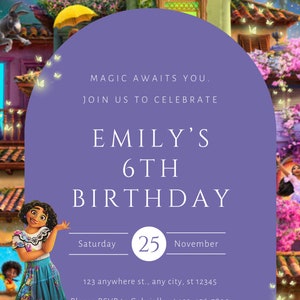 Encanto Invitation, Digital Invitation, Instant Download, Maribel/Encanto Birthday
