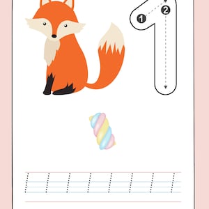 10 Printable Animated Trace the Numbers 0 to 9 Sheets - Etsy Israel