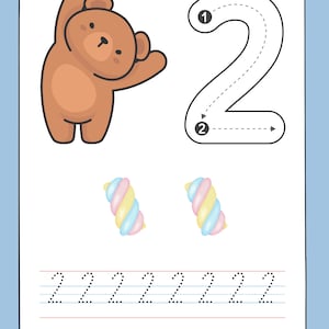 10 Printable Animated Trace the Numbers 0 to 9 Sheets | Preschool ...