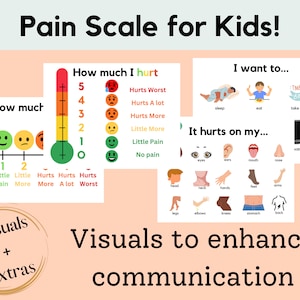 Pijnschaal voor kinderen, pijnthermometer // speciale behoeften, non-verbale communicatie, autisme // peuter, kleuterschool // waar doet het pijn