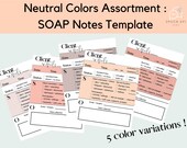 SOAP notes template // therapist documentation template // SLP, OT // progress note template // documentation template // note taking form