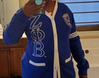PHI BETA SIGMA FRATERNITY CARDIGAN SWEATER Heavy weight Cardigan Sweater BLU PHI PHI BETA SIGMA FRATERNITY CARDIGAN SWEATER Heavy weight Cardigan Sweater BLU PHI