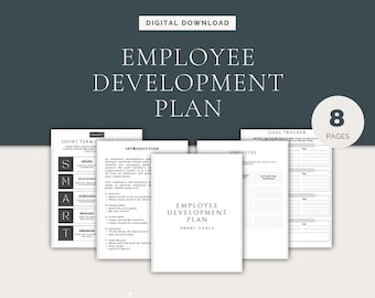 Employee SMART Goals Development Plan: HR Templates (Digital Download)