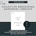 Collective Bargaining Agreement Template | Labour Relations| Employment ...