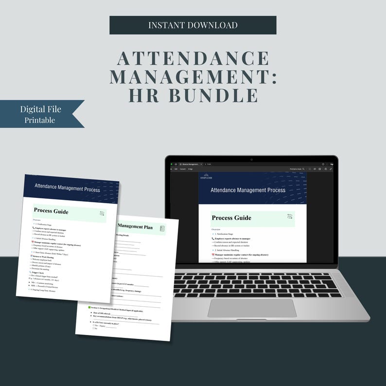 Absence Management Toolkit | HR Templates & Guide (digital Download) - Etsy