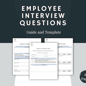 Employee Interview Questions | Guide and Template | Recruitment | Talent Acquisition| HR Tools and Templates