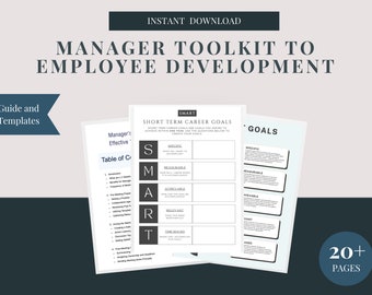 Manager Toolkit: Employee Development Guide & Templates (Printable)
