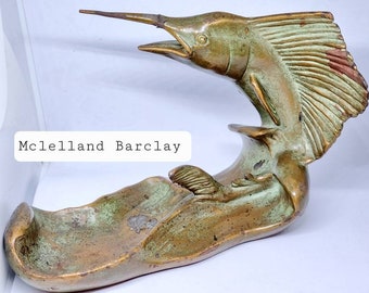 McClelland Barclay Antique Sail fish Swordfish Signed *Bargain Price *.