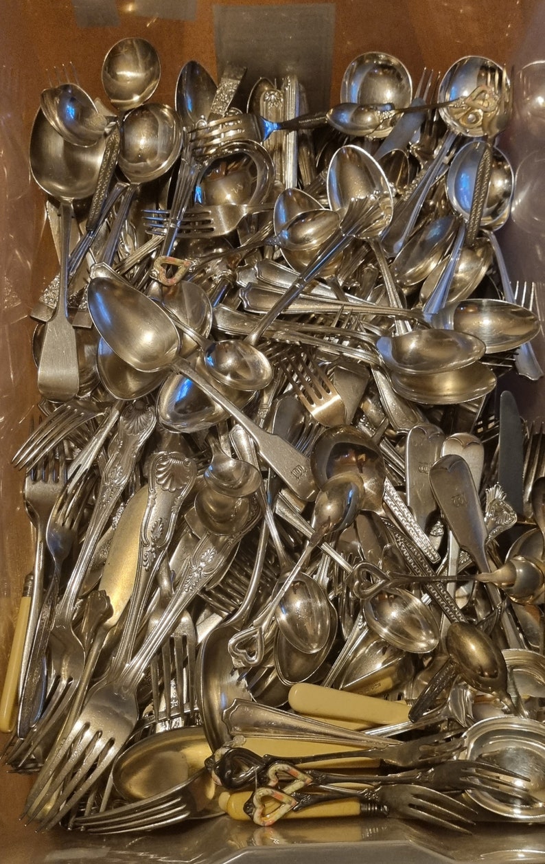 Mismatched Vintage Antique Cutlery individual pieces image 3