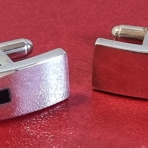 Authentic Gucci sterling silver Bullhorn cufflinks stamped gift boxed