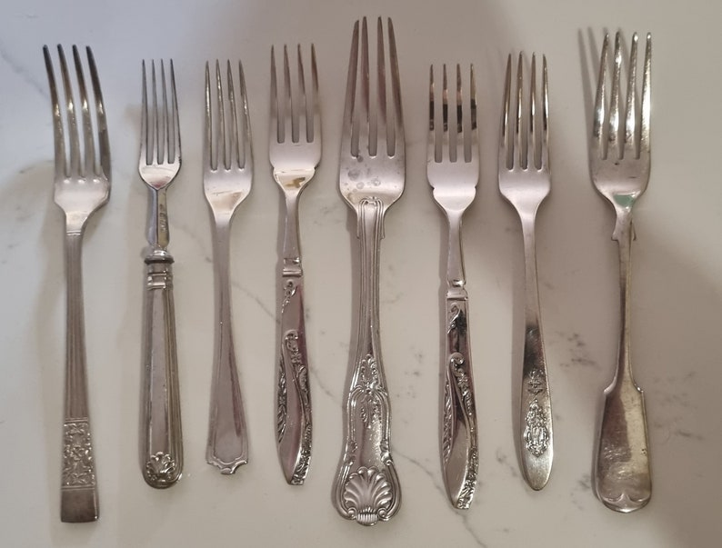 Mismatched Vintage Antique Cutlery individual pieces image 5