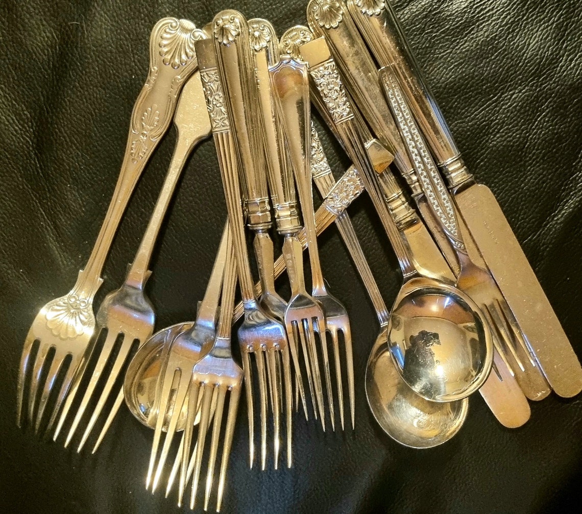 Mismatched Vintage Antique Cutlery Individual Pieces Etsy Australia