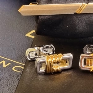 Authentic Givenchy cufflinks, Tie clip set gift boxed