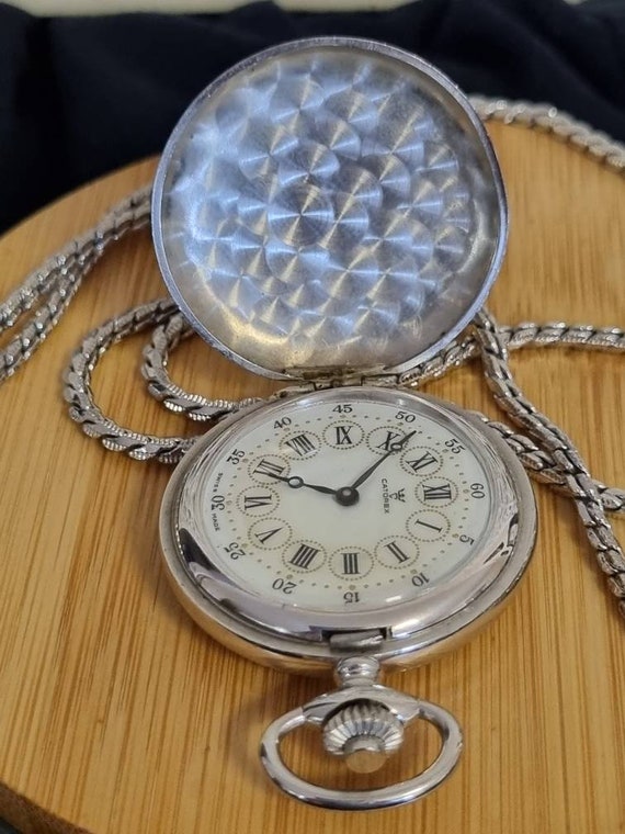Valgine Vintage Ladies Pocket Watch Pendant and Chain Etsy Australia