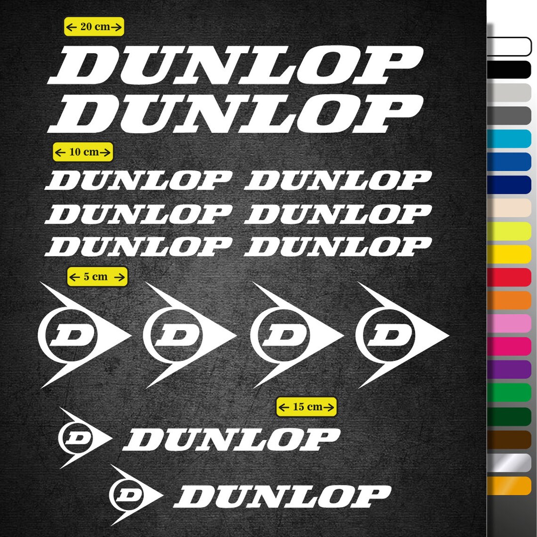 Dunlop Stickers Vinyl Stickers for Car and Motorcycle Etsy