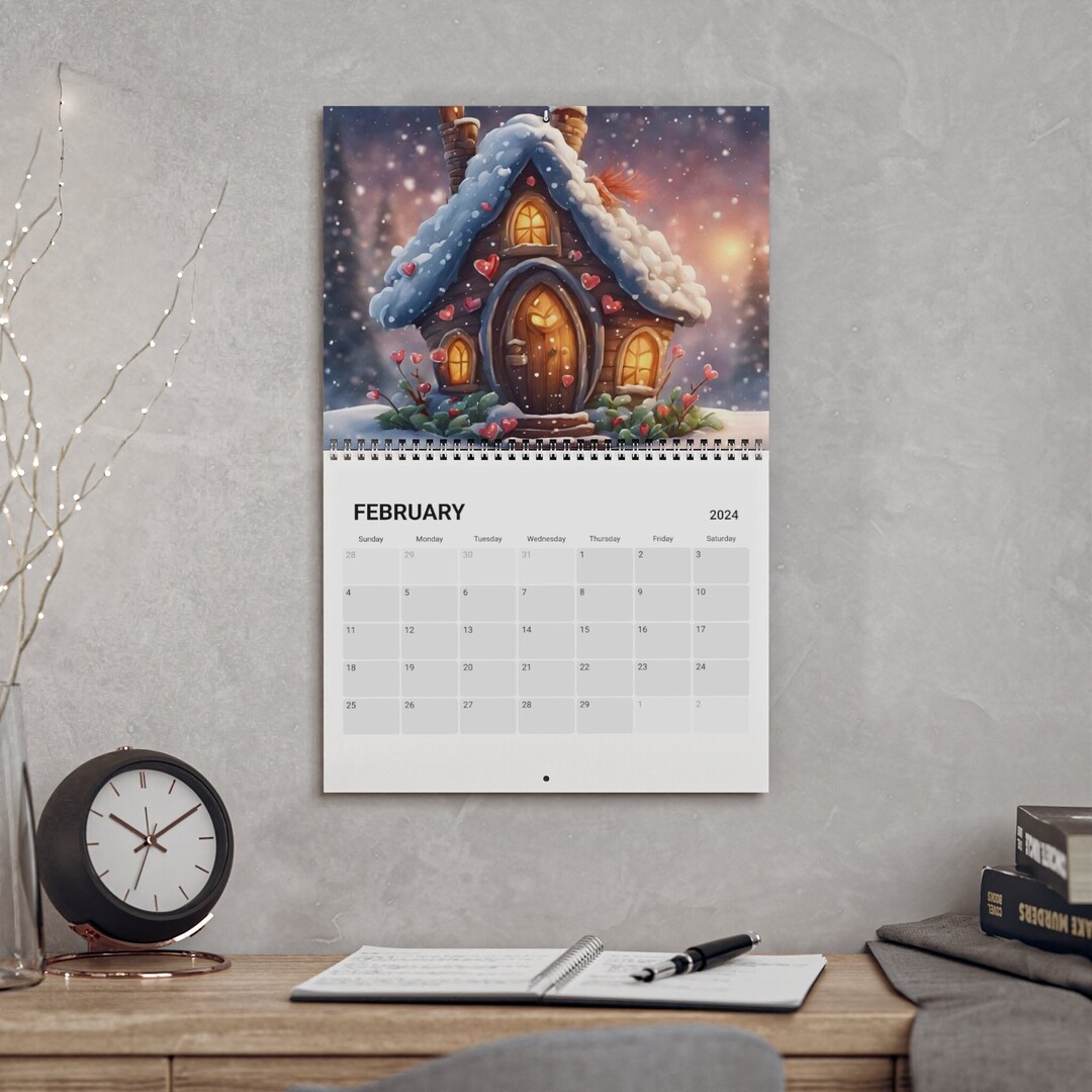 Magical Fairy Houses Calendar 2024 Cute Fairy Houses for 2024 Calendar