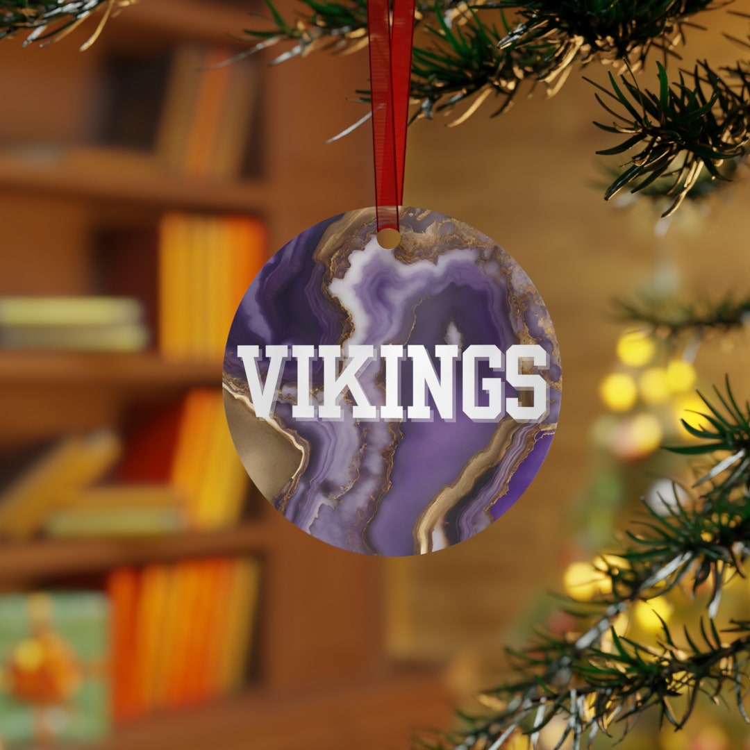 MN Vikings Christmas Ornaments, MN Vikings Decor, Vikings Xmas Ornament ...