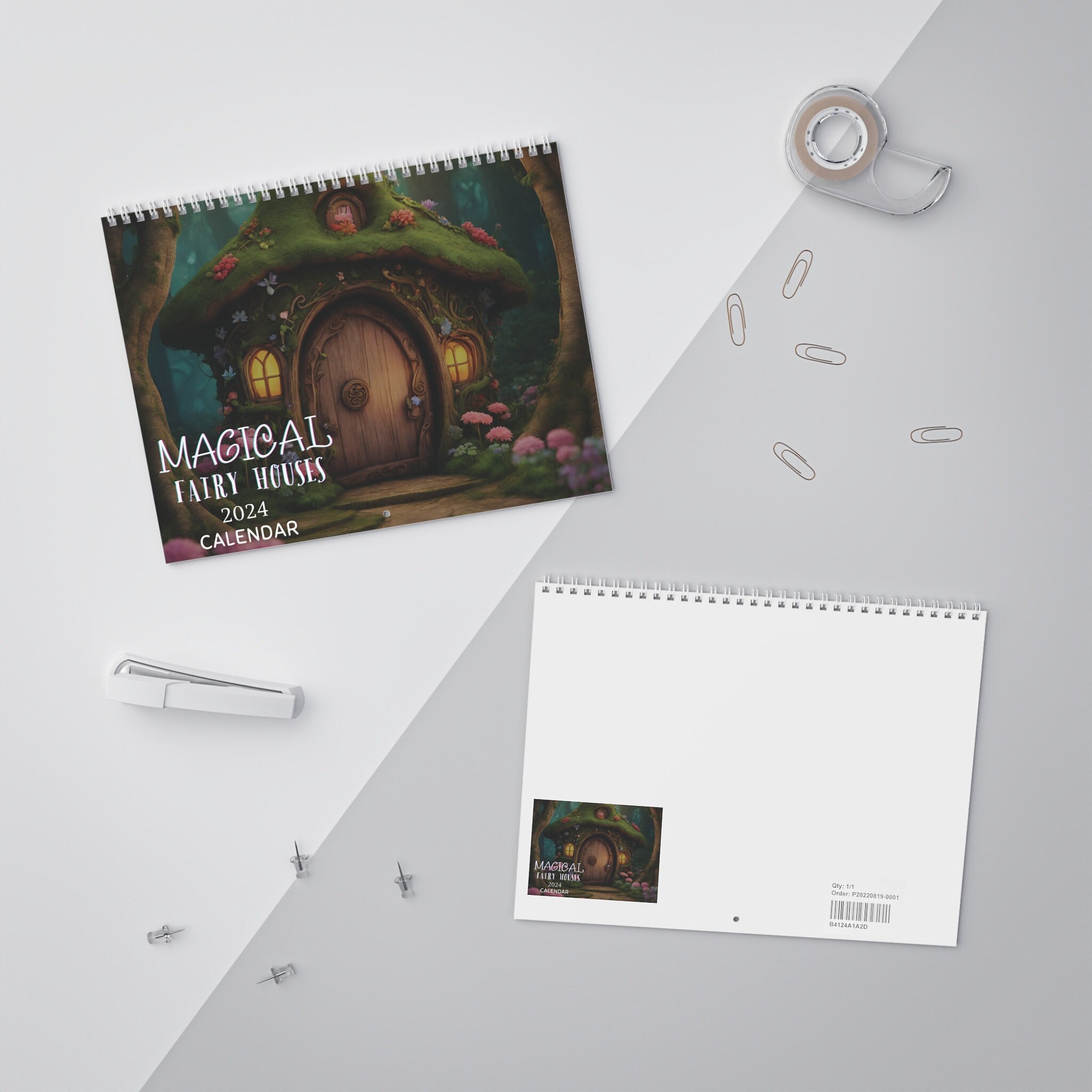 Magical Fairy Houses Calendar (2024) Cute Fairy Houses for 2024
