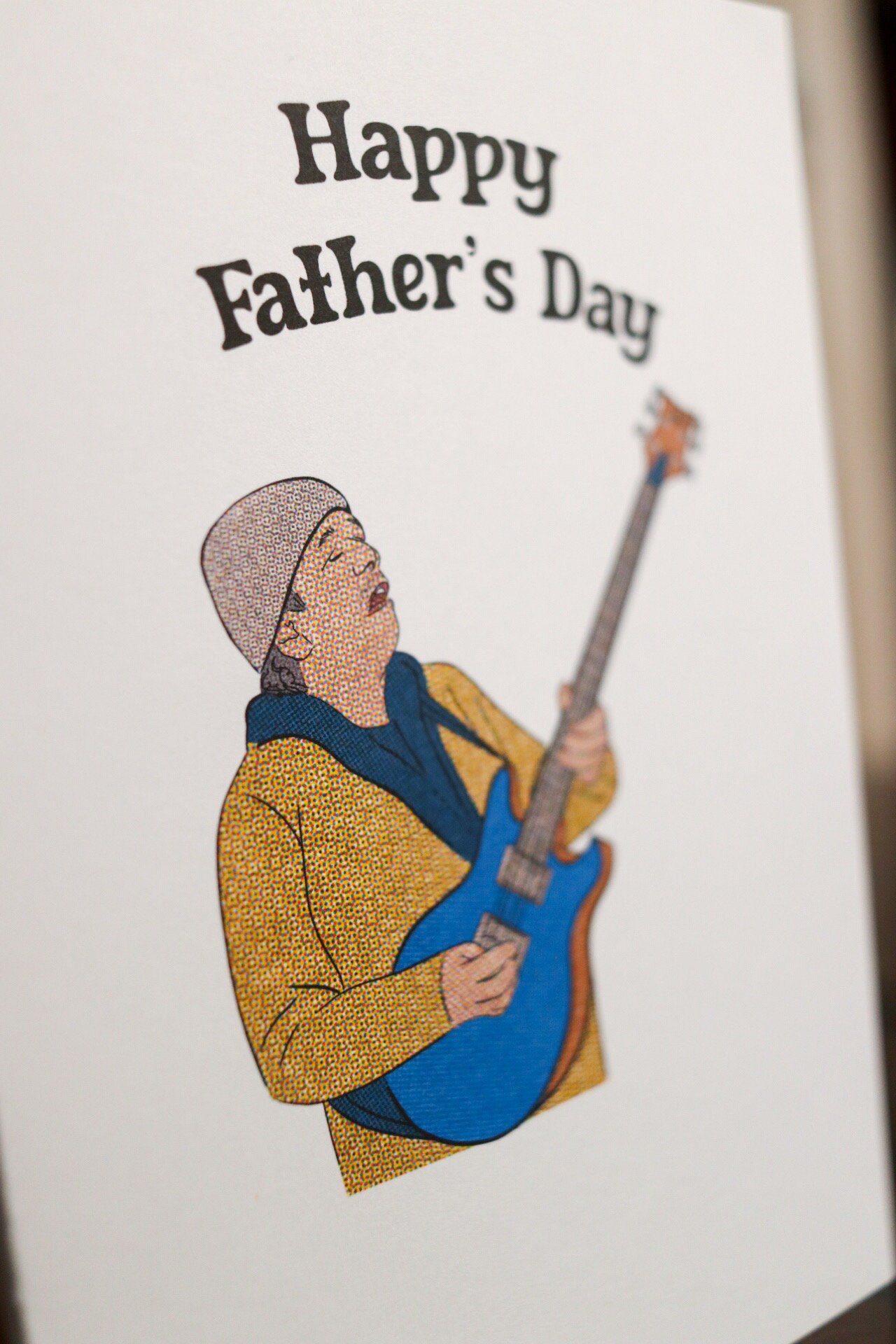 Happy Fathers Day/ Guitar/ Greeting Card With Self Seal Envelope ...