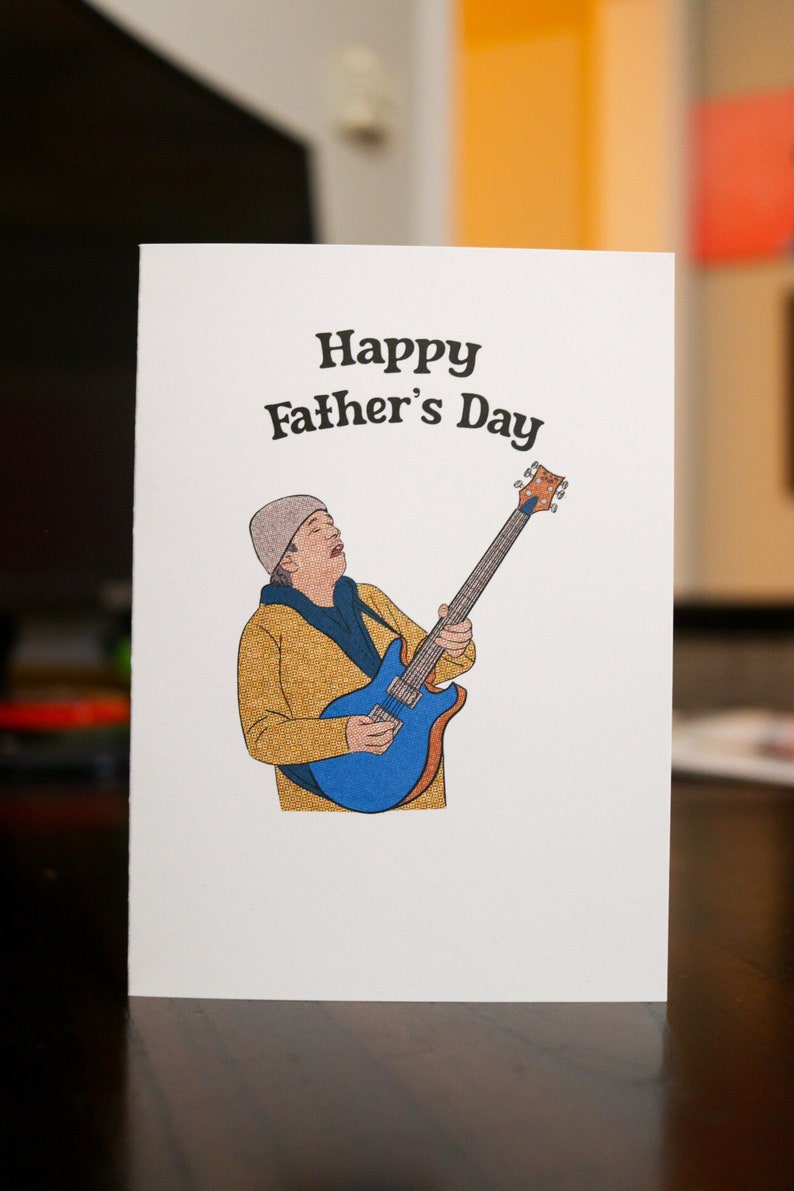 Happy Fathers Day/ Guitar/ Greeting Card With Self Seal Envelope ...