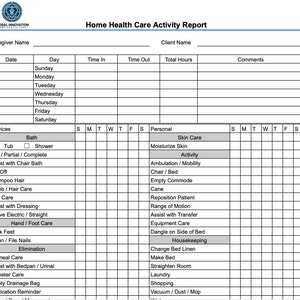 Complete Home Health Care Management Excel Templates – Organize Your ...