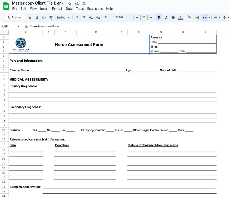Complete Home Health Care Management Excel Templates – Organize Your ...