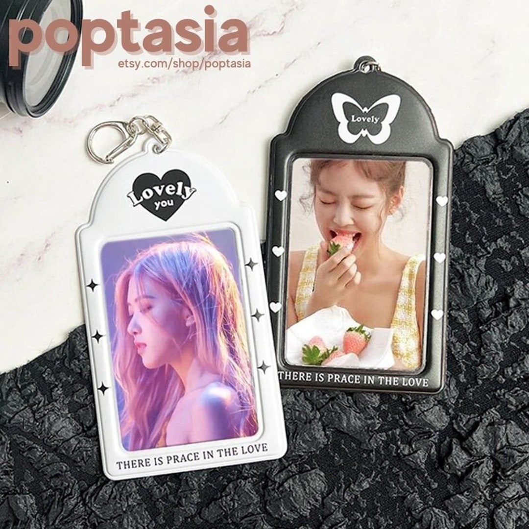 Photocard Holder Kpop Set 2-delig zwart wit - beschermt fotokaarten