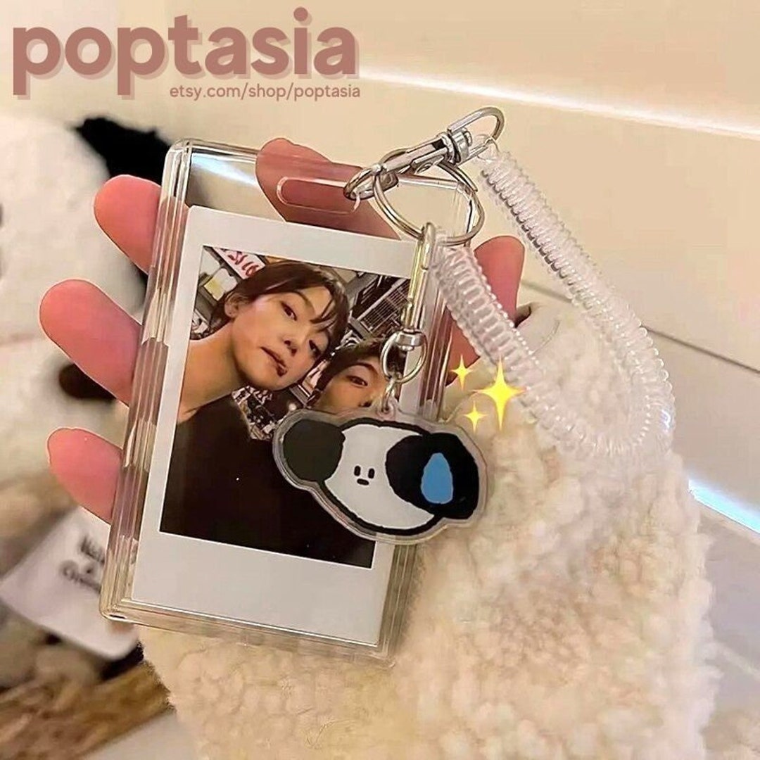Mini Phone Photocard Holder Kawaii Kpop Picture Frame Idol Photo Card Case  Picture Frame Display Protector Student Stationery