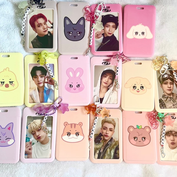ATEEZ Photo card Holder and charm set ANITEEZ ATZ atiny