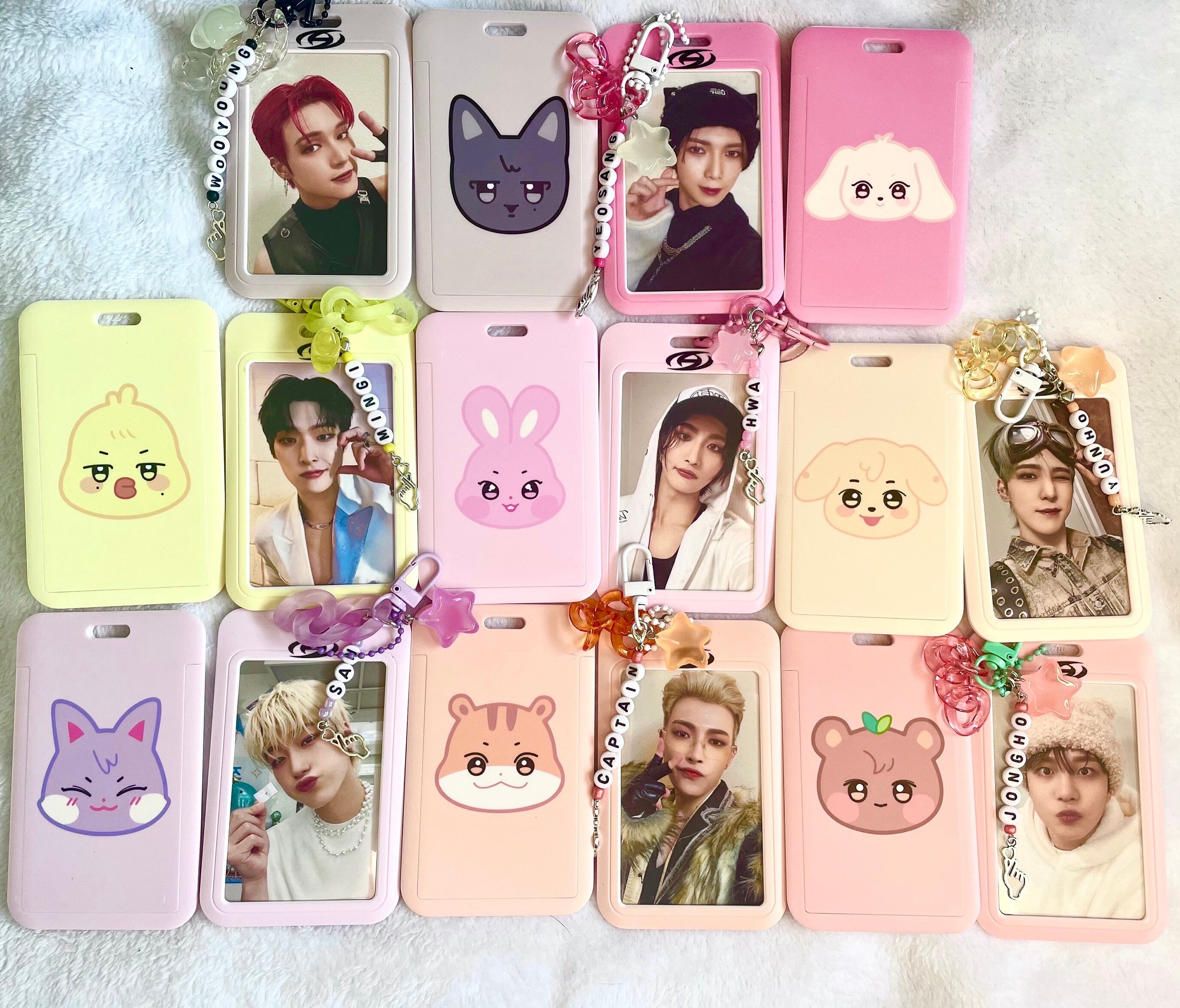 ATEEZ Photo card Holder and charm set ANITEEZ ATZ atiny
