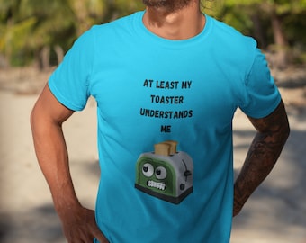 Funny Toaster Cartoon T-Shirt: Quirky Comic Gift