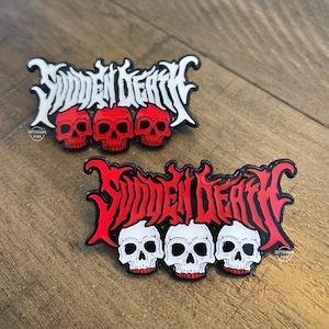Svdden Death EDM enamel pin, lapel pin, hat pin - Skulls