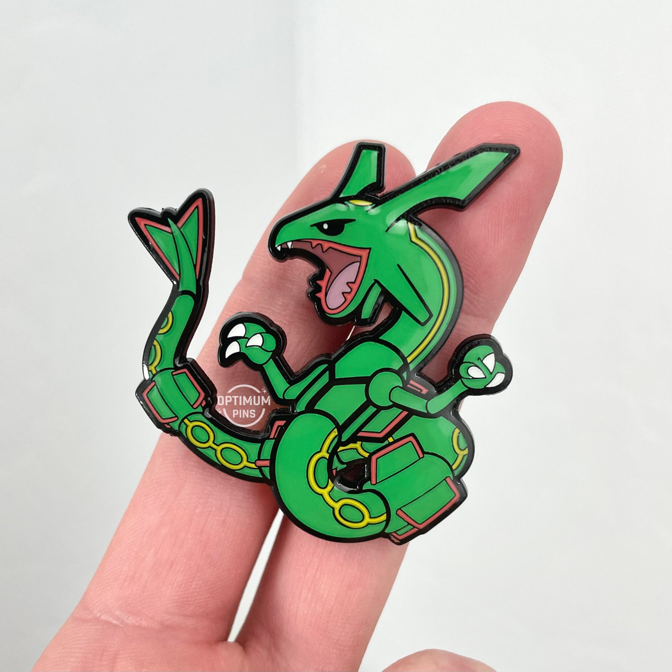 Pokemon Official Pin - Mega Rayquaza Shiny - Lapel Pins & Brooches