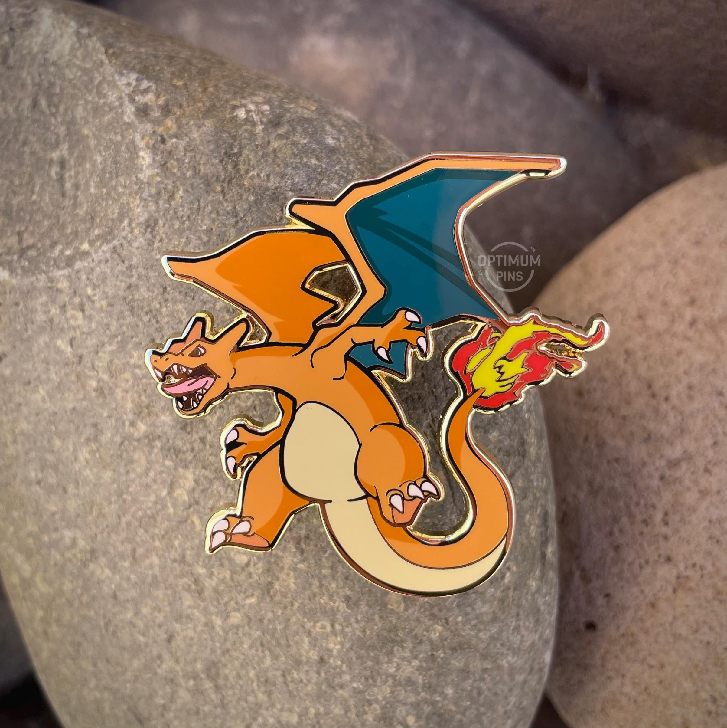 リザードンポケモンのエナメルピン、ラペルピン、ハットピン - Etsy 日本
