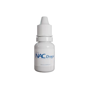 NAC Drops, N-Acetyl-Carnosine Antioxidant Eye Solution, 10mL (0.34 fl oz), 200 Drops, Preservative Free