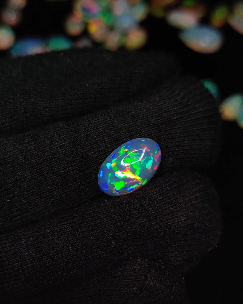 Aaaatop Quality Ethiopian Opal Cabochon Multi Fire Opal Natural Fire ...